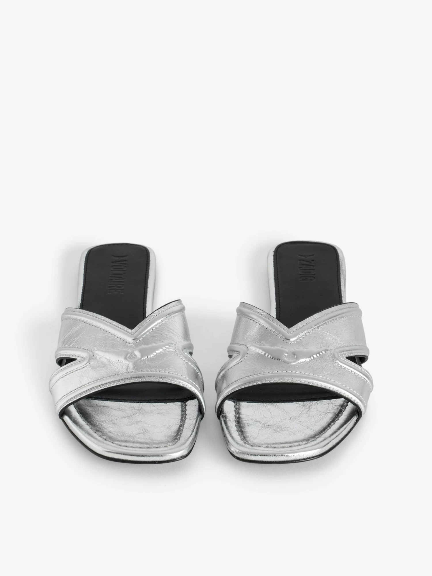 Zadig & Voltaire Azora Mules Silver - Image 4