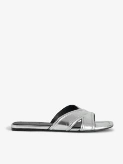 Zadig & Voltaire Azora Mules Silver