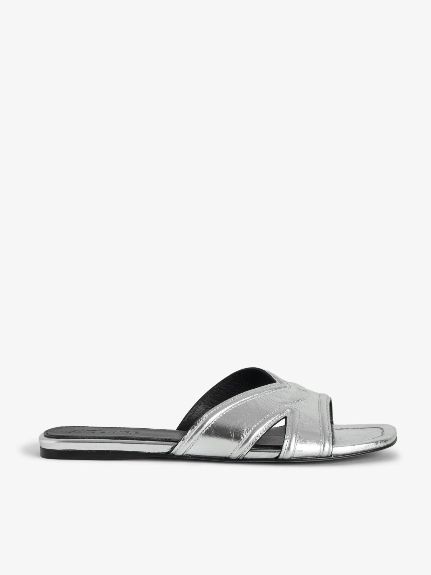 Zadig & Voltaire Azora Mules Silver