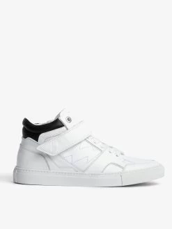 Zadig & Voltaire ZV1747 Mid Flash Sneakers White