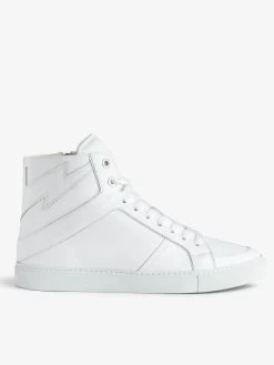Zadig & Voltaire Zv1747 High Flash Men Sneakers White