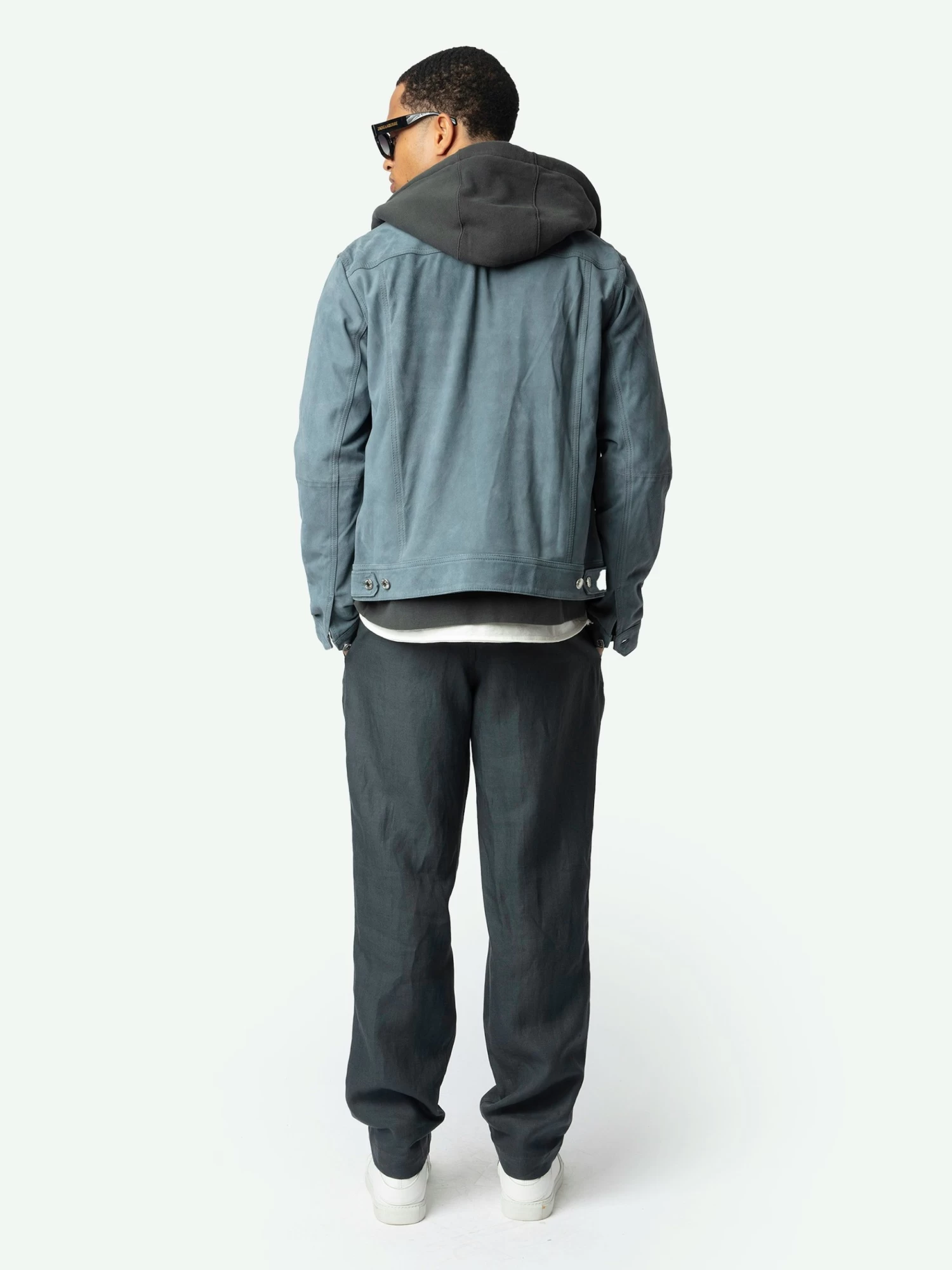 Zadig & Voltaire Pix Linen Pants Vert De Gris - Image 2