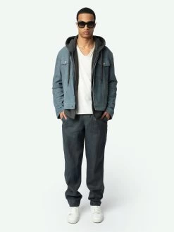 Zadig & Voltaire Pix Linen Pants Vert De Gris