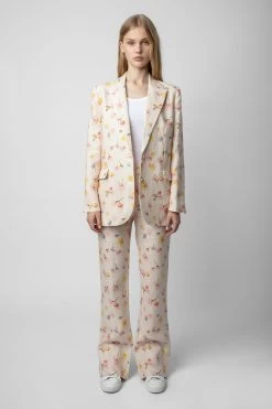 Zadig & Voltaire Vegy Linen Blazer Vanille