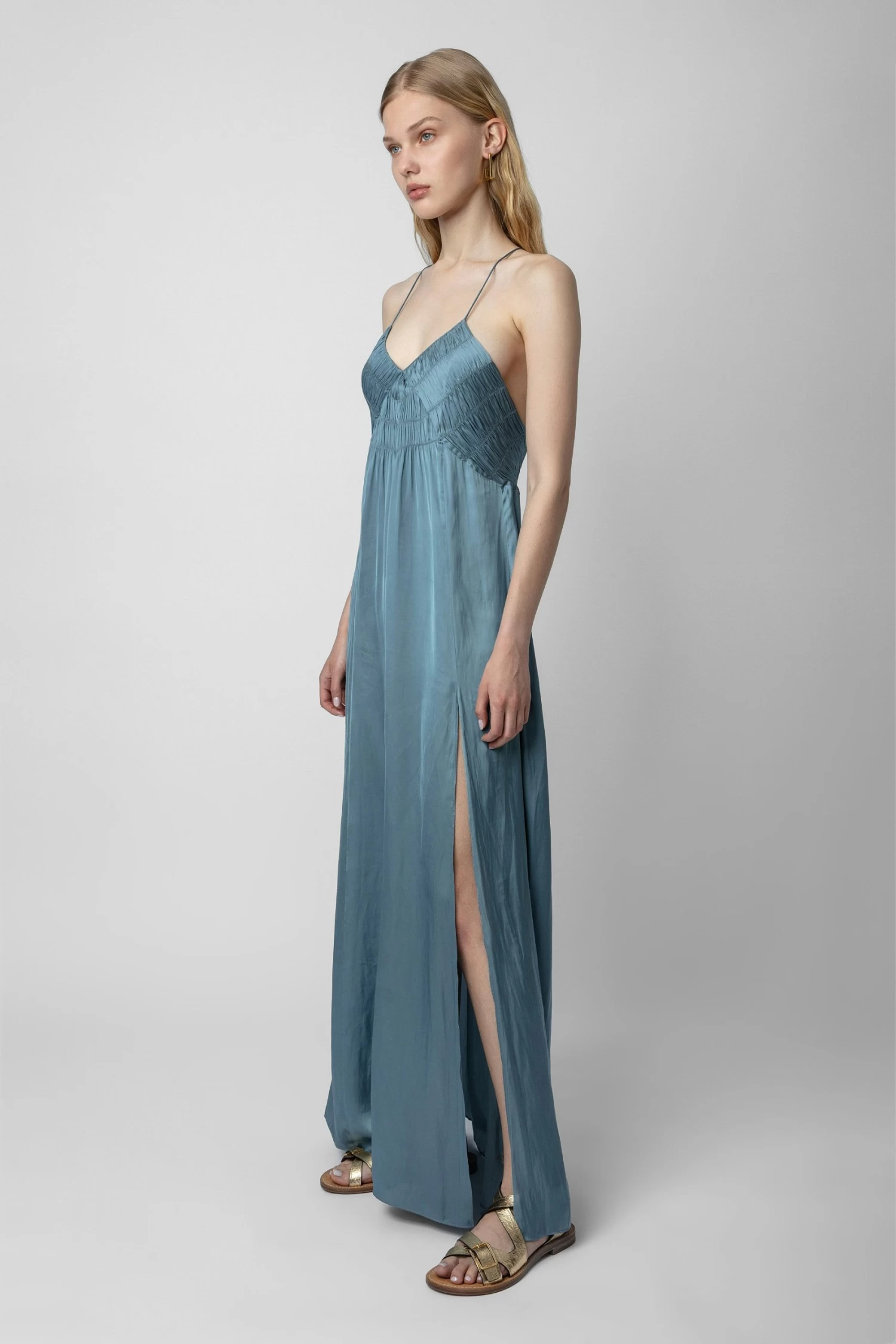 Zadig & Voltaire Rayonne Satin Dress Tonnerre - Image 2