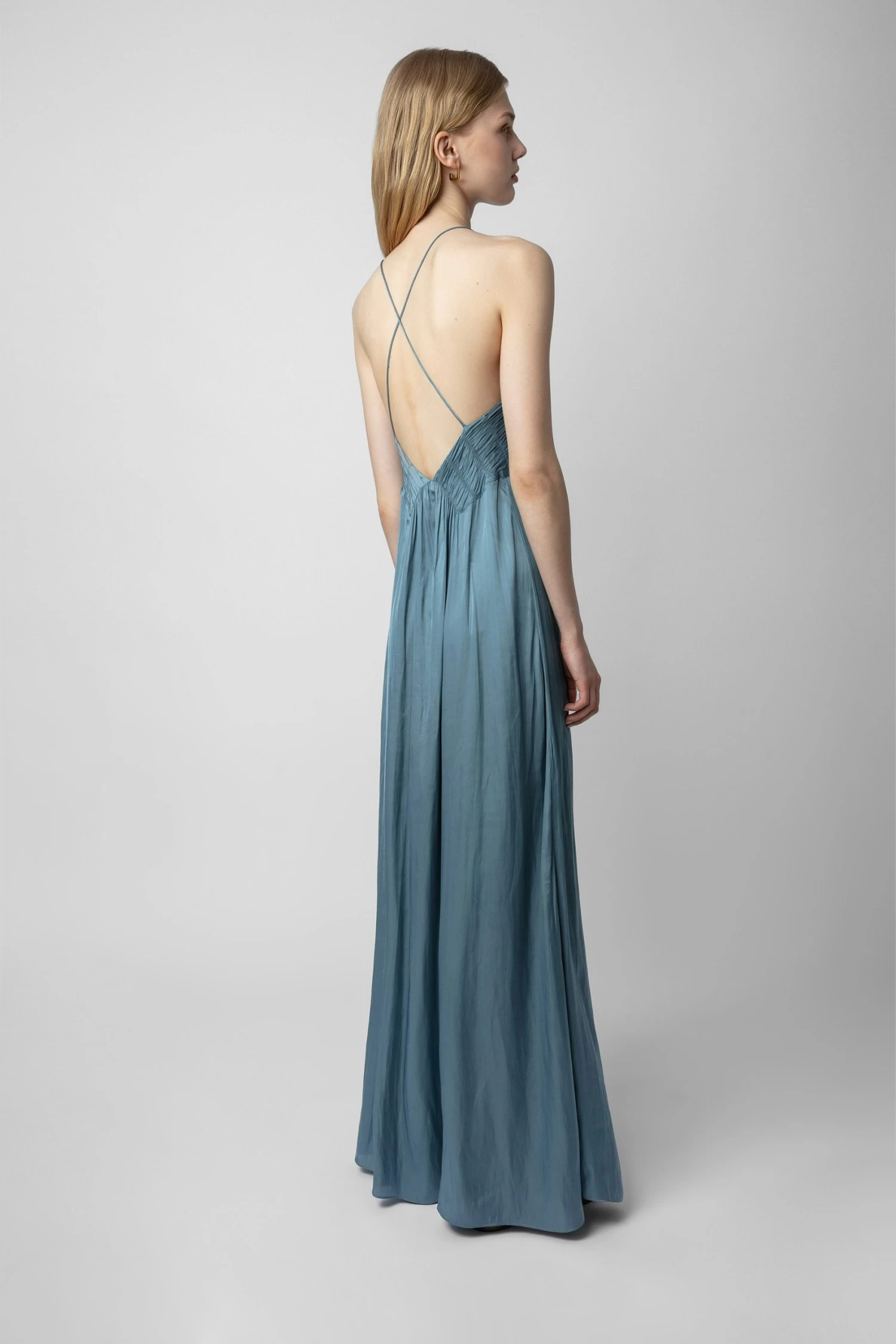 Zadig & Voltaire Rayonne Satin Dress Tonnerre - Image 4