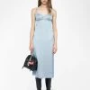 Zadig & Voltaire Rialta Satin Dress Cloud