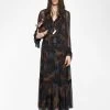 Zadig & Voltaire Ralicel Dress Dark Chocolate