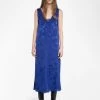 Zadig & Voltaire Renzo Silk Dress Electric