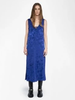 Zadig & Voltaire Renzo Silk Dress Electric
