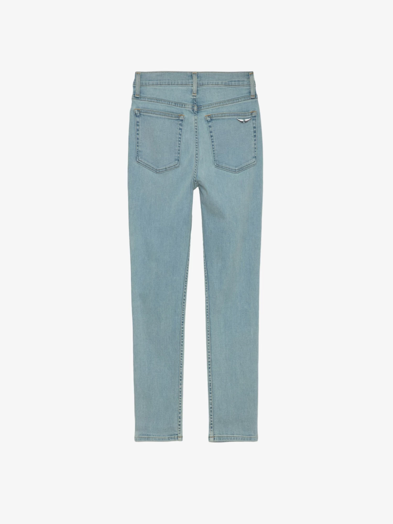 Zadig & Voltaire Tina Cropped Skinny Jeans Light Wash - Image 7