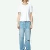 Zadig & Voltaire Stevie Ripped 90's Jeans Light Wash