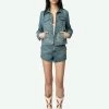 Zadig & Voltaire Kioky Denim Jacket Light Blue
