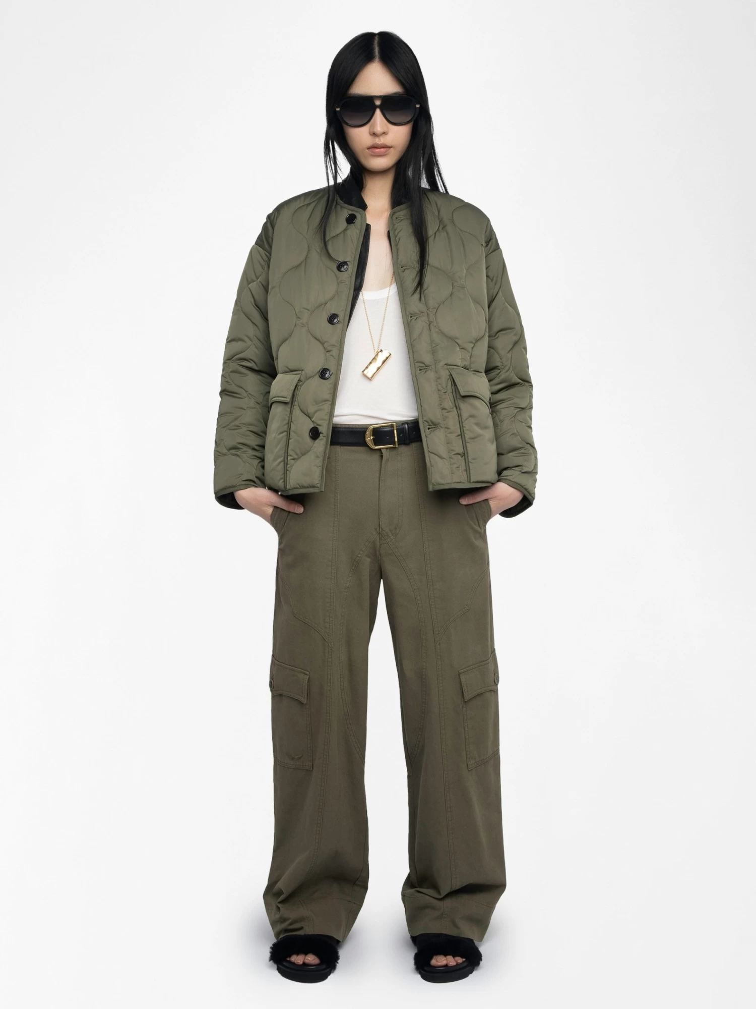 Zadig & Voltaire Bunji Parka Leaves