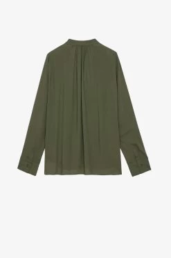 Zadig & Voltaire Tink Satin Tunic Kaki