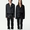 Zadig & Voltaire Tyrone Satin Shirt Black