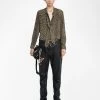 Zadig & Voltaire Tulba Satin Shirt Leaves