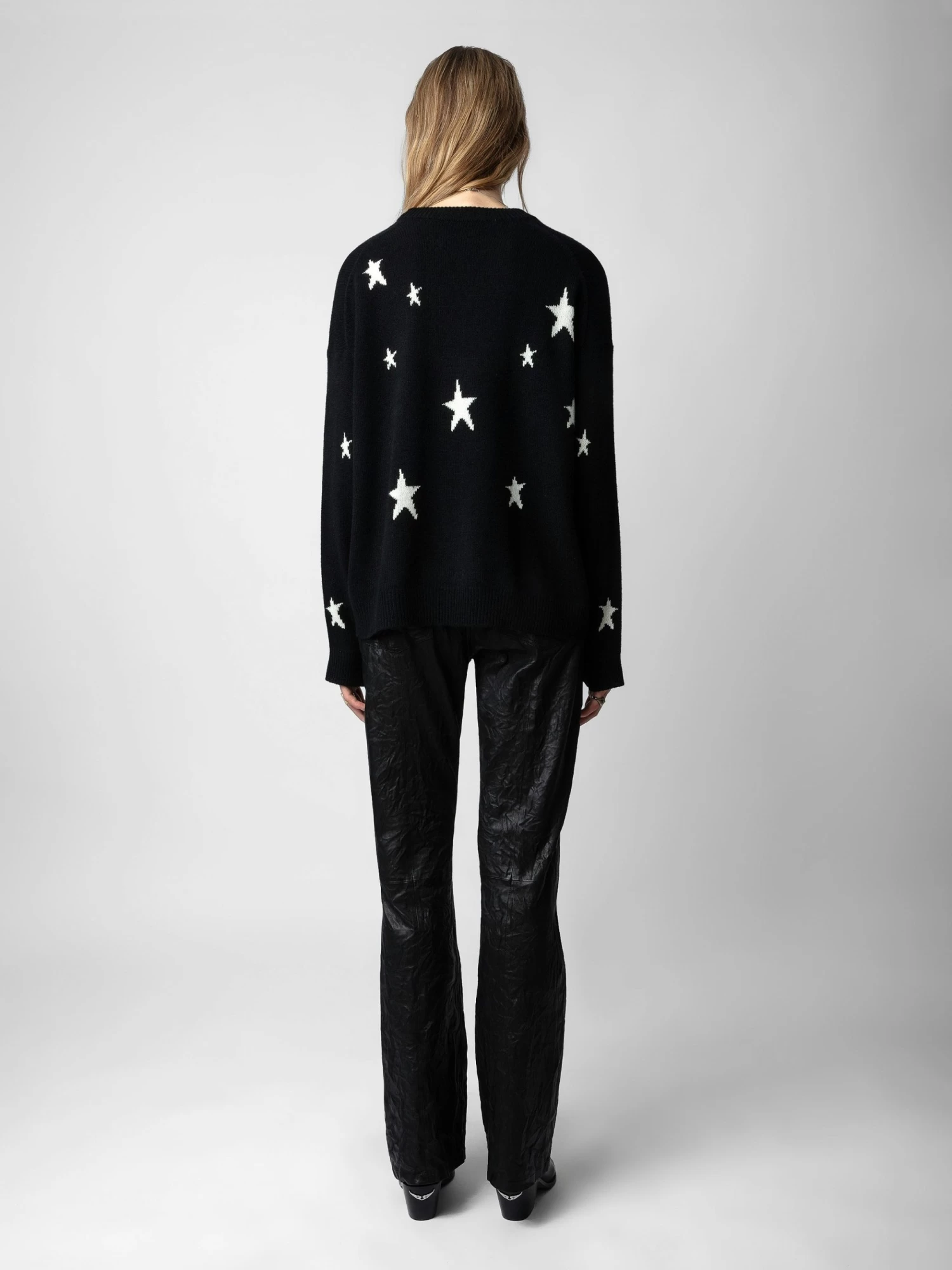 Zadig & Voltaire Markus Stars Cashmere Sweater Black - Image 2