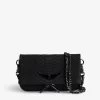 Zadig & Voltaire Nano Soft Savage Rock Clutch Black