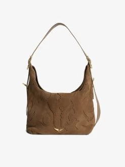 Zadig & Voltaire Jane Suede Bag Cognac