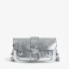 Zadig & Voltaire Kate Wallet Vintage Metal Bag Silver