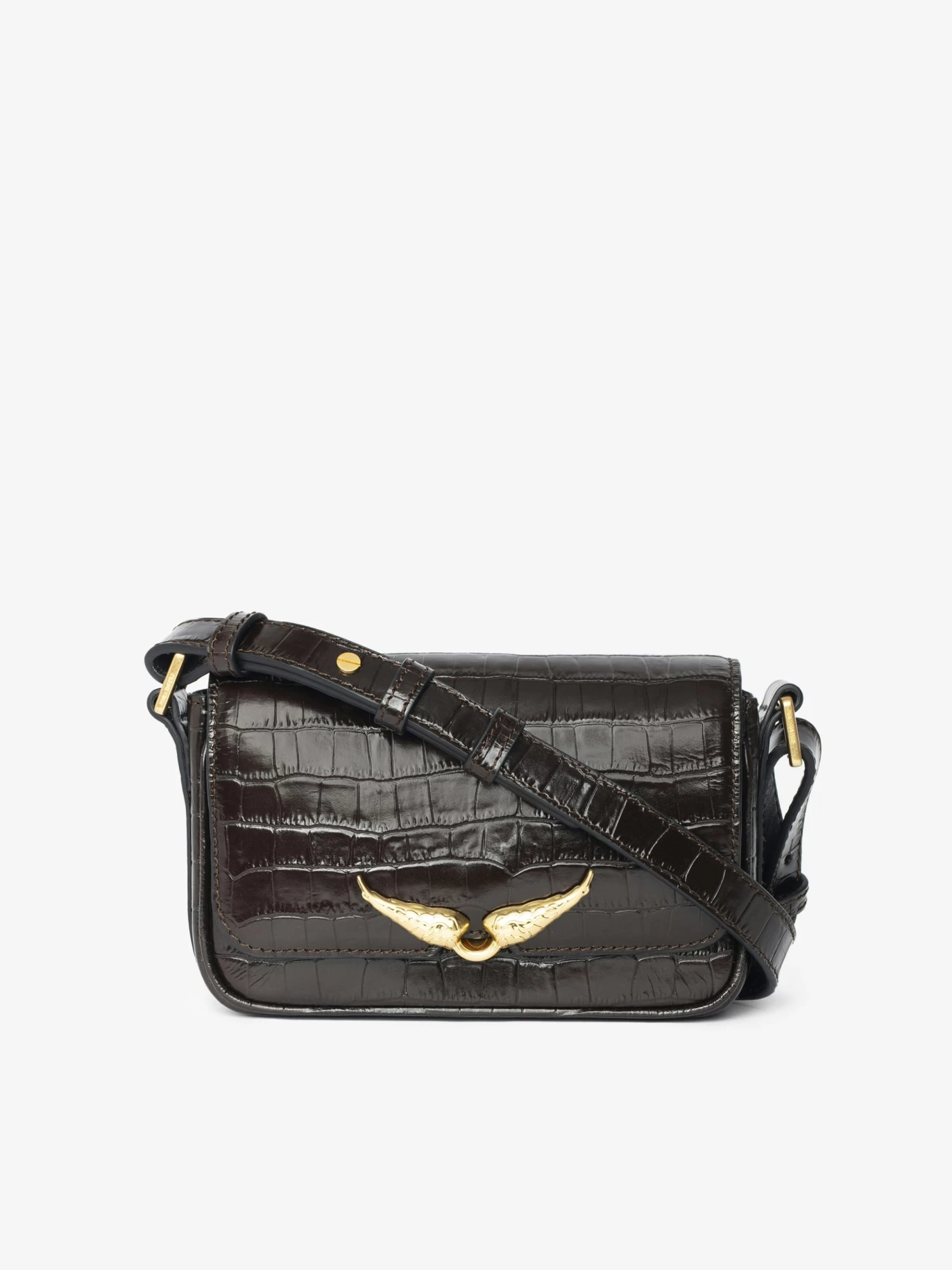 Zadig & Voltaire Le Zazi Croco Bag Wood