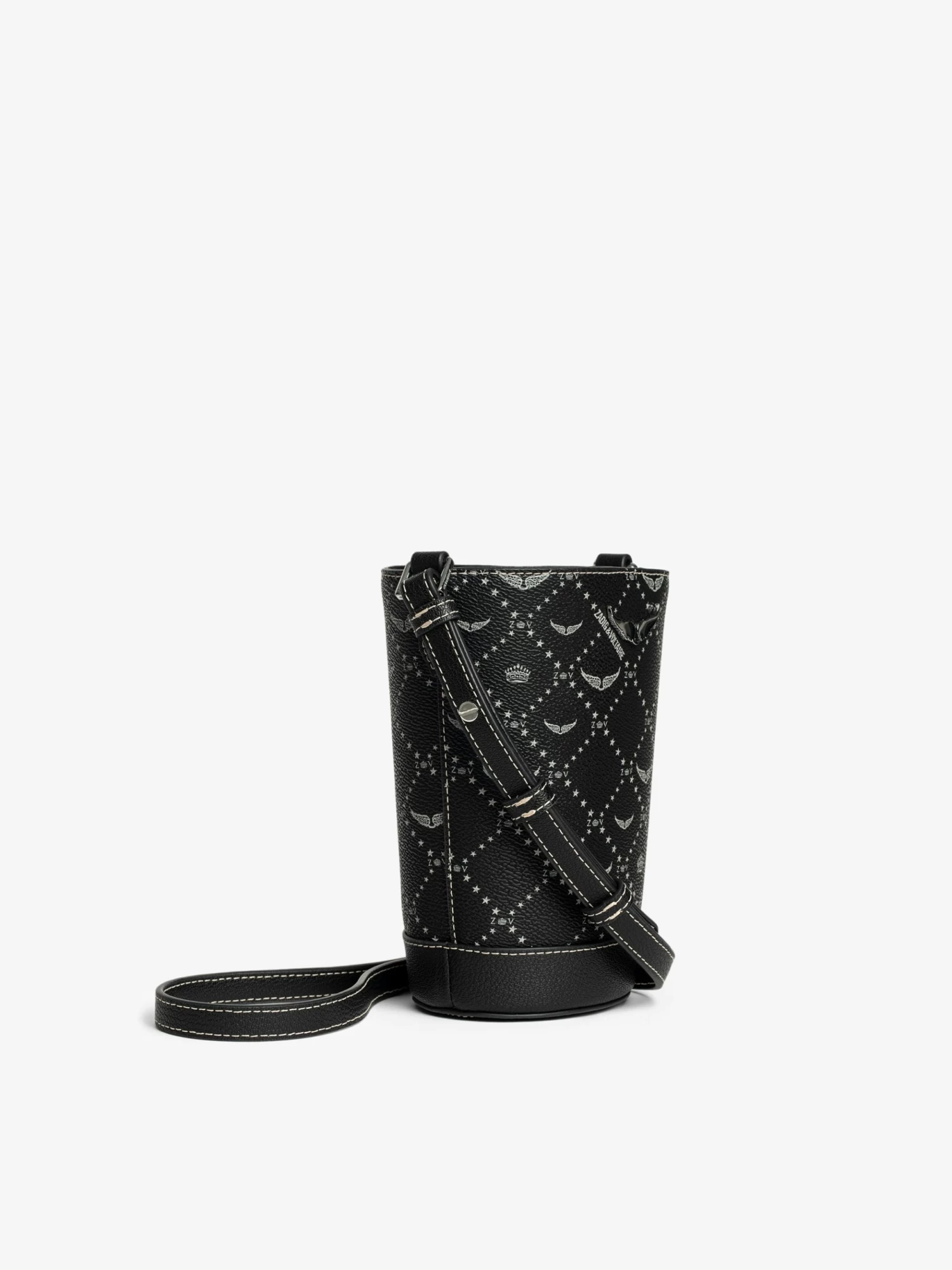 Zadig & Voltaire Z Bucket Nano Monogram Bag Black - Image 3