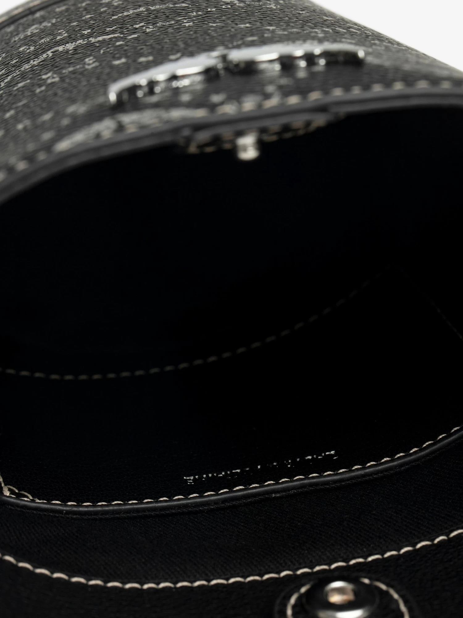 Zadig & Voltaire Z Bucket Nano Monogram Bag Black - Image 5