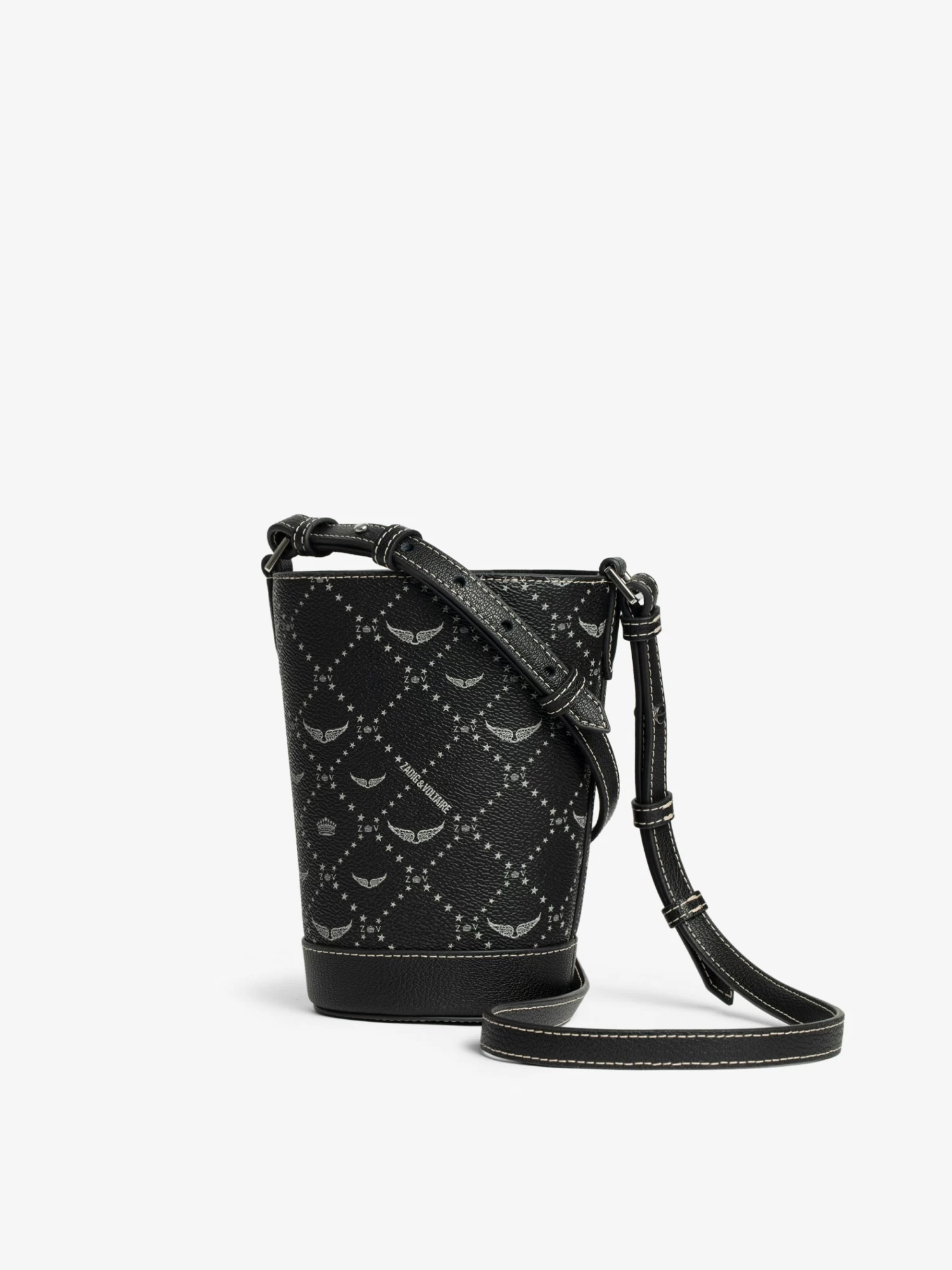 Zadig & Voltaire Z Bucket Nano Monogram Bag Black - Image 2