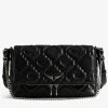 Zadig & Voltaire Rocky II Quilted Monogram Bag Black
