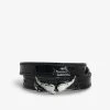 Zadig & Voltaire Rock Leather Bracelet Black