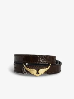 Zadig & Voltaire Rock Leather Bracelet Bonny