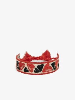 Zadig & Voltaire Zadig Woven Heart Bracelet Flash