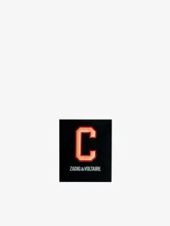 Zadig & Voltaire Initial C Sticker Rainbow