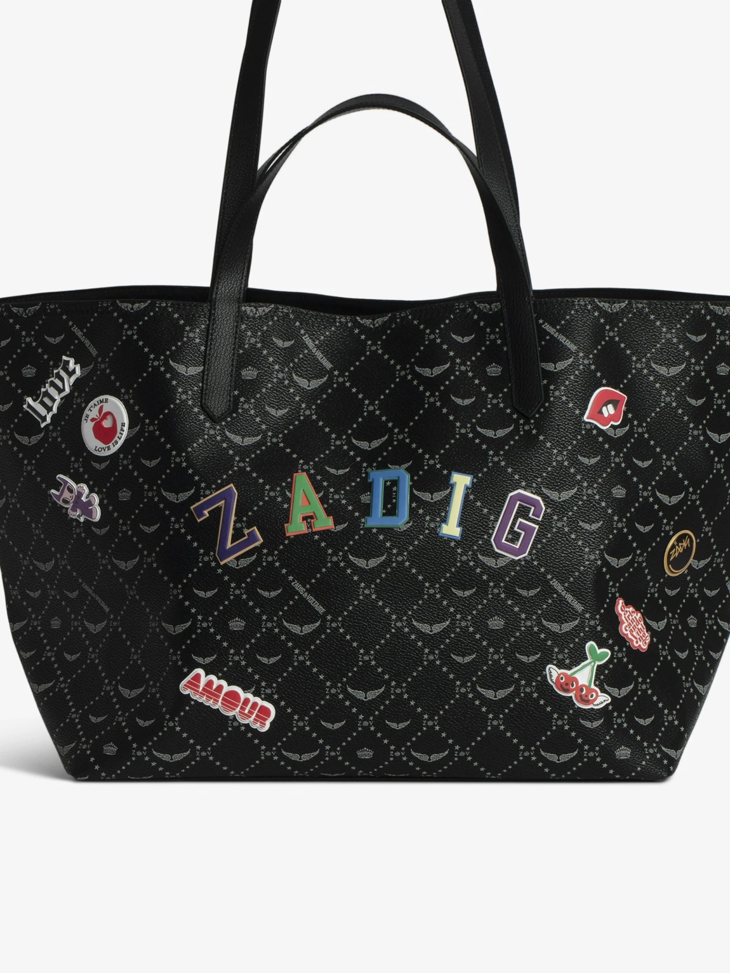 Zadig & Voltaire Z Shopper XL Monogram Bag Noir - Image 7