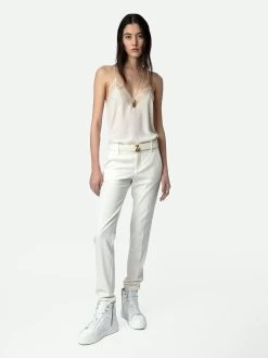 Zadig & Voltaire Christy Silk Camisole Ecru