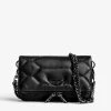 Zadig & Voltaire Rock Nano Quilted Clutch Black