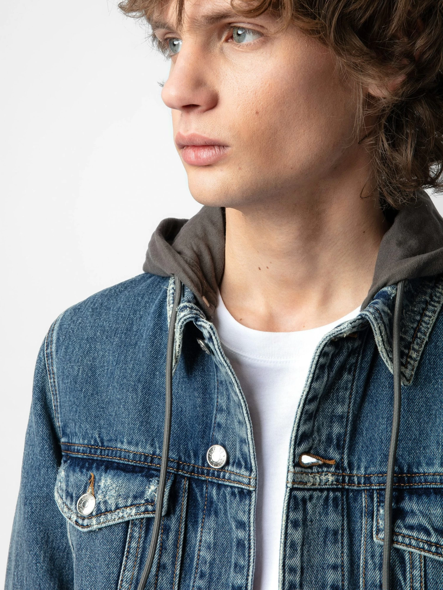 Zadig & Voltaire Bases Denim Jacket Stone - Image 3