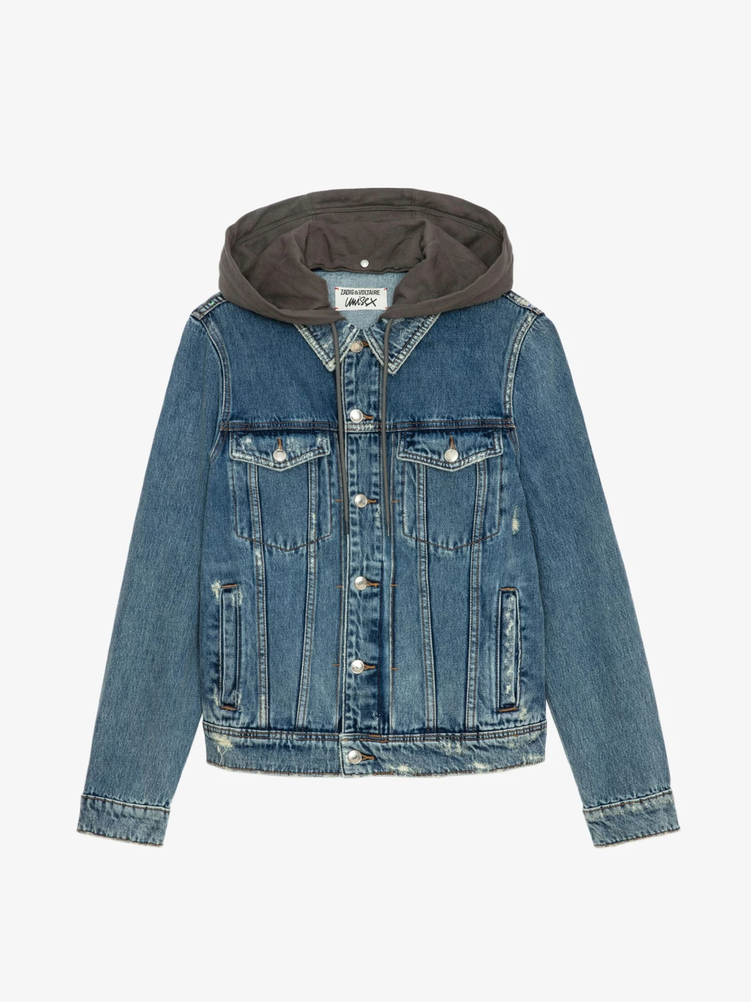 Zadig & Voltaire Bases Denim Jacket Stone - Image 7
