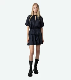 Zadig & Voltaire Romina Satin Dress Encre