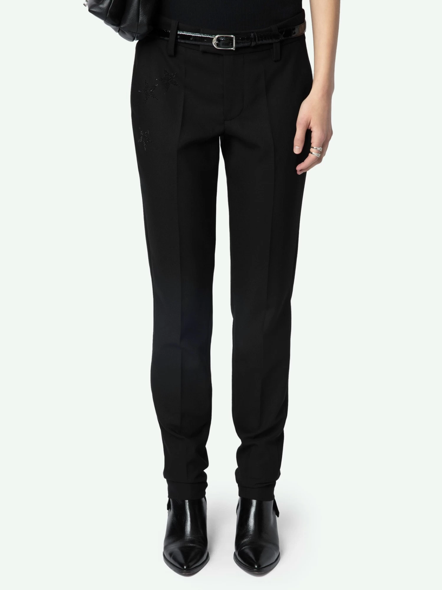 Zadig & Voltaire Prune Strass Star Trousers Black - Image 5