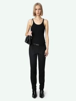 Zadig & Voltaire Prune Strass Star Trousers Black